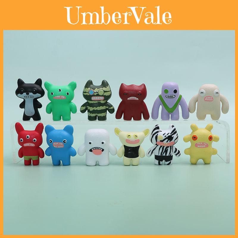 Fuggler Cute Cartoon Monster Model Desktop Ornament Set For Kids And Fans