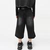 Vintage Y2k Baggy Denim Shorts Wide Leg Pants for Women&Men Fashion High Waisted Wash Knee Length Jeans Shorts Oversize Pants