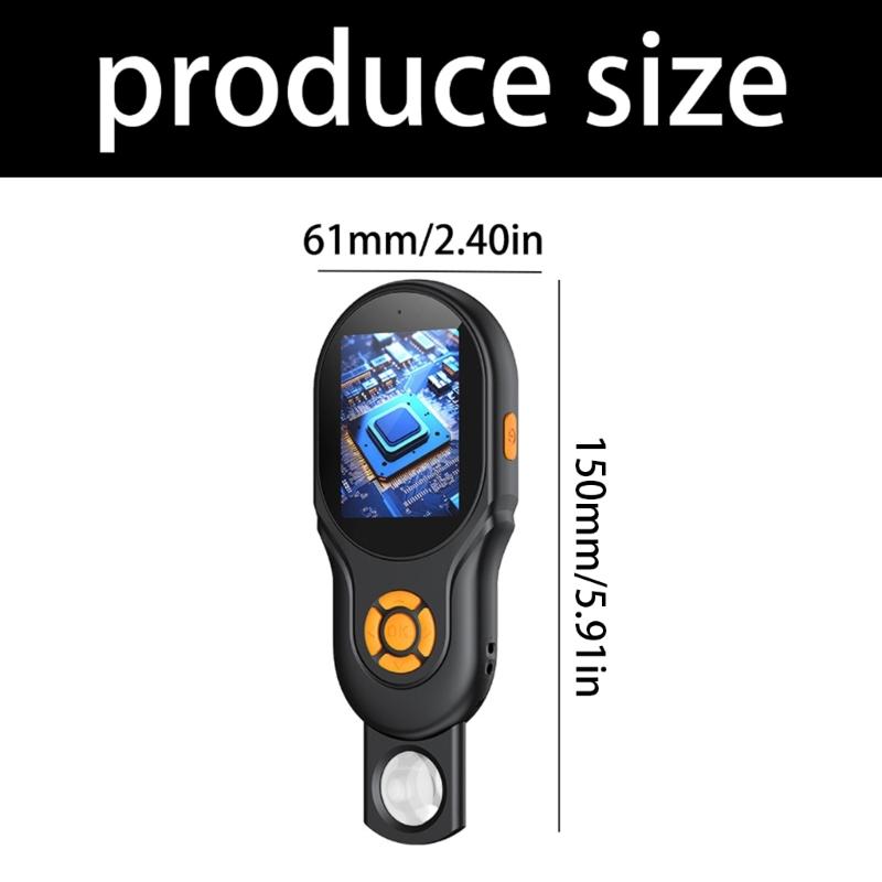 Handheld Double Mode Digital Microscope 178° Wide View Auto Lens Switching 2MP Resolution for Scientific Repair Work