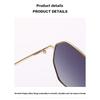 Sunglasses Female Korean Version Tide Shading Polarized Ins Sunglasses Fashion Polygonal Large Frame High Definition UV Protection Glasses