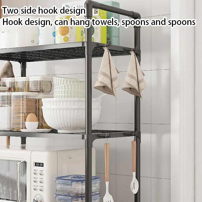 Multi Story Storage Shelves In The Kitchen, Designed With 4/5 Floors, Used For Kitchen, Dormitory, And Bathroom Storage Cabinets