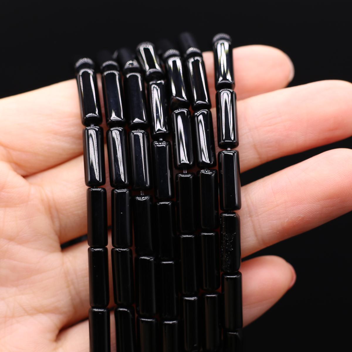 

1 нить бусины из натурального камня длинные цилиндрические кристаллы кварца агата свободные бусины-разделители для изготовления ювелирных изделий DIY ожерелье браслет аксессуары 7x13 мм 1Strand/7x13mm