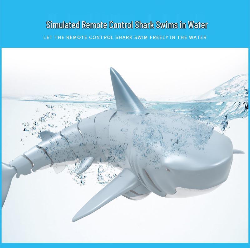 Shark Remote Control Electric Toy - 2.4G, Long Battery, Water Play