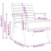 Armchair Black 59 x 75 x 78 cm Fabric