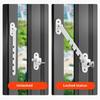 U-Shaped Carbon Steel Child Safety Lock External Lock Catch Angle Limiter Wind Brace Fixator for Doors Windows