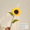 Silk Artificial Sunflower Long Stem Decorative Sunflower Fake Flowers Bouquet  Table Centerpiece