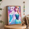 Disney Elsa and Anna Oil Painting Painting Art Handmade Diy Painting Home Decoration Gift