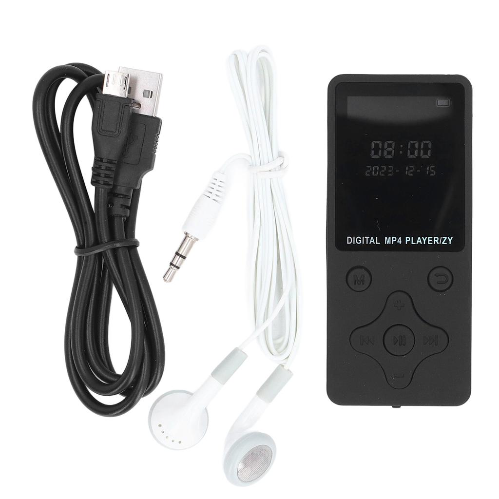 32GB MP3 MP4 přehrávač s Bluetooth 5.0 1,8palcovým displejem Přenosný HiFi hudební přehrávač s reproduktorem