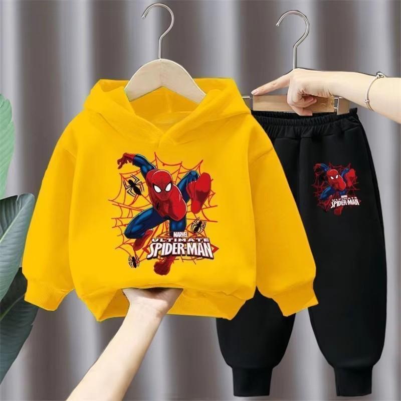 Spring Autumn Children's Clothing Sets Boys Cartoon Sweatshirts and Sweatpants 2pcs Sets Kids Hoodied Sport Pullover Tracksuits