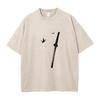 Summer Hot Sale Casual Washed TShirt Retro Distressed  Pure Cotton Short Sleeve Fashionable Print Everyday Commute Top