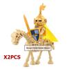 Skeleton Soldier Army King Knight Undead Horse Warrior Bricks Building Block Ringwraith Saddle Roman Soldiers Sword Waffen Toys