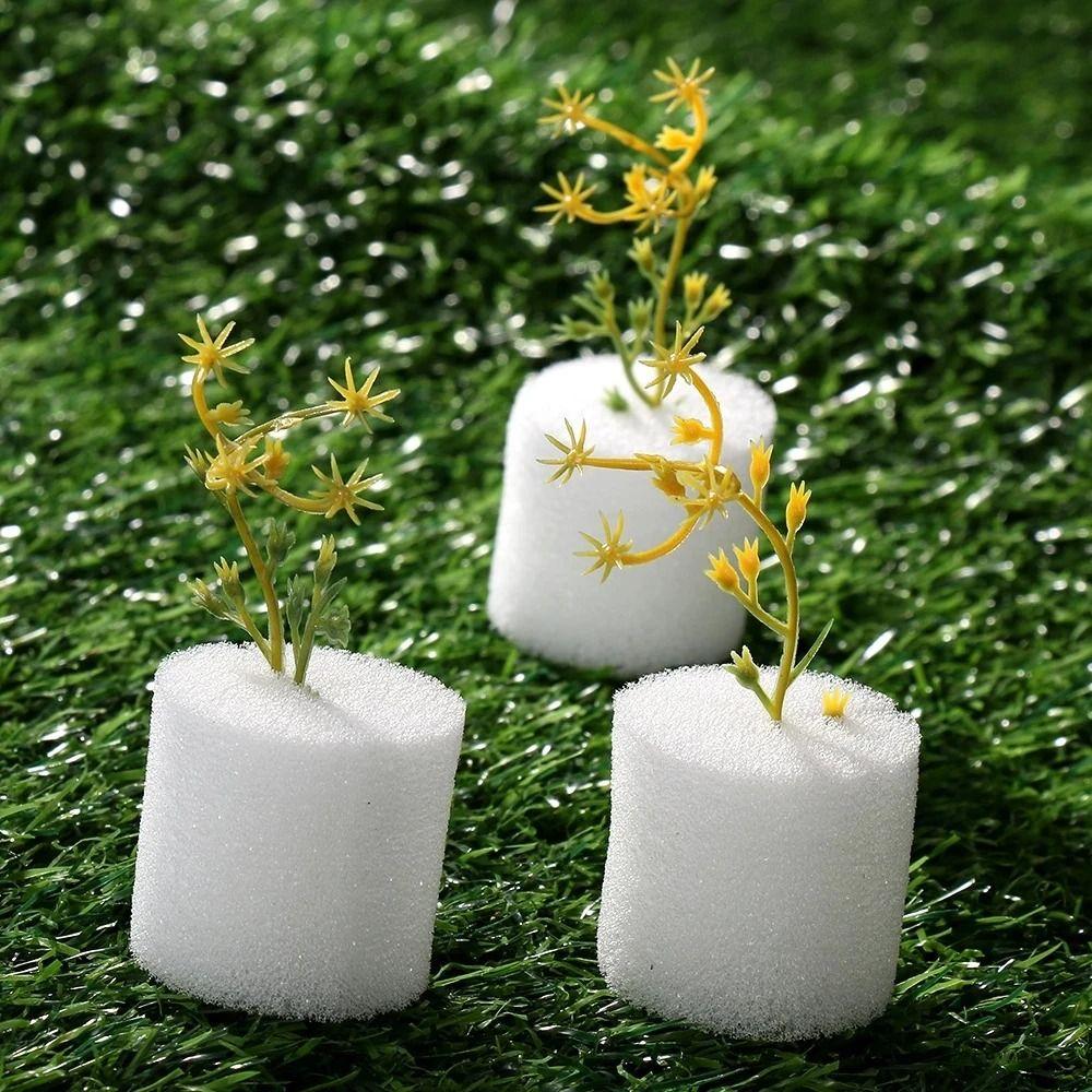50/100 Stück erdeloser hydroponischer Anzuchschwamm Runder Pflanzschwamm Hydroponischer Schwamm Gemüse Blumen Setzlingsschale