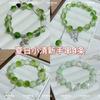 Green Butterfly Bracelet New Chinese Autumn Lotus Leaf Green Lotus Beaded Niche Retro High-end Exquisite Eye-catching Jewelry Women