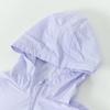 Girls' Hooded Zipper Sun Protection Jacket