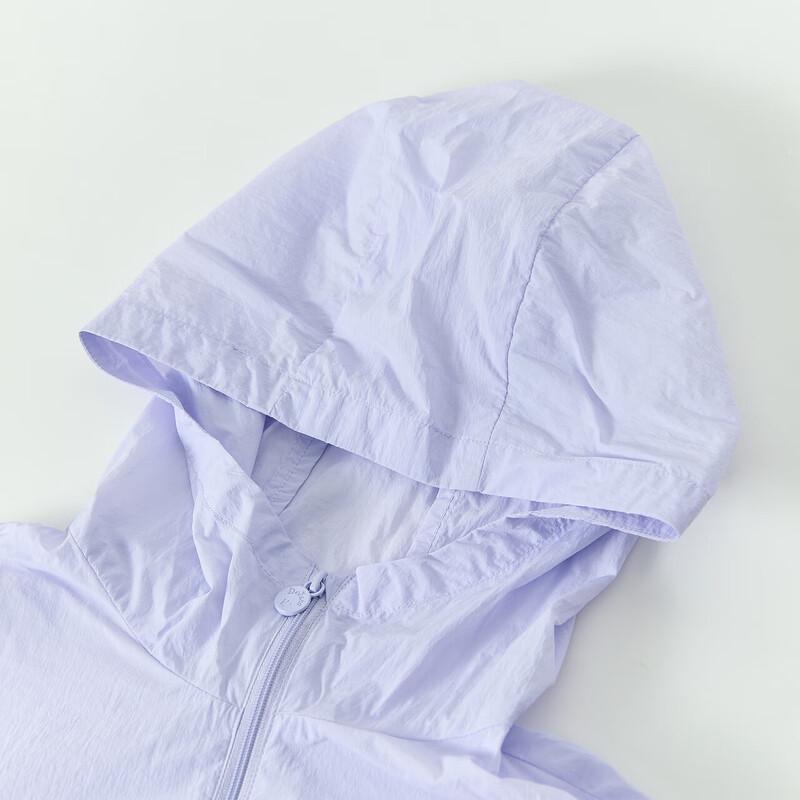 Girls' Hooded Zipper Sun Protection Jacket