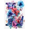 Flower Alphabet Wall Art Wreath Letters Canvas Painting Fashion Modern Aesthetic Poster Wall Pictures Home Decor For Living Room