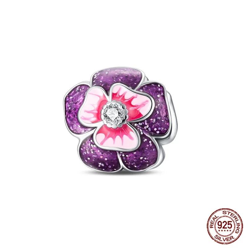 Fashion 925 Silver Colorful Butterfly Dragonfly Hummingbird Spring Series Charms Beads Fit 925 diy Bracelet Jewelry