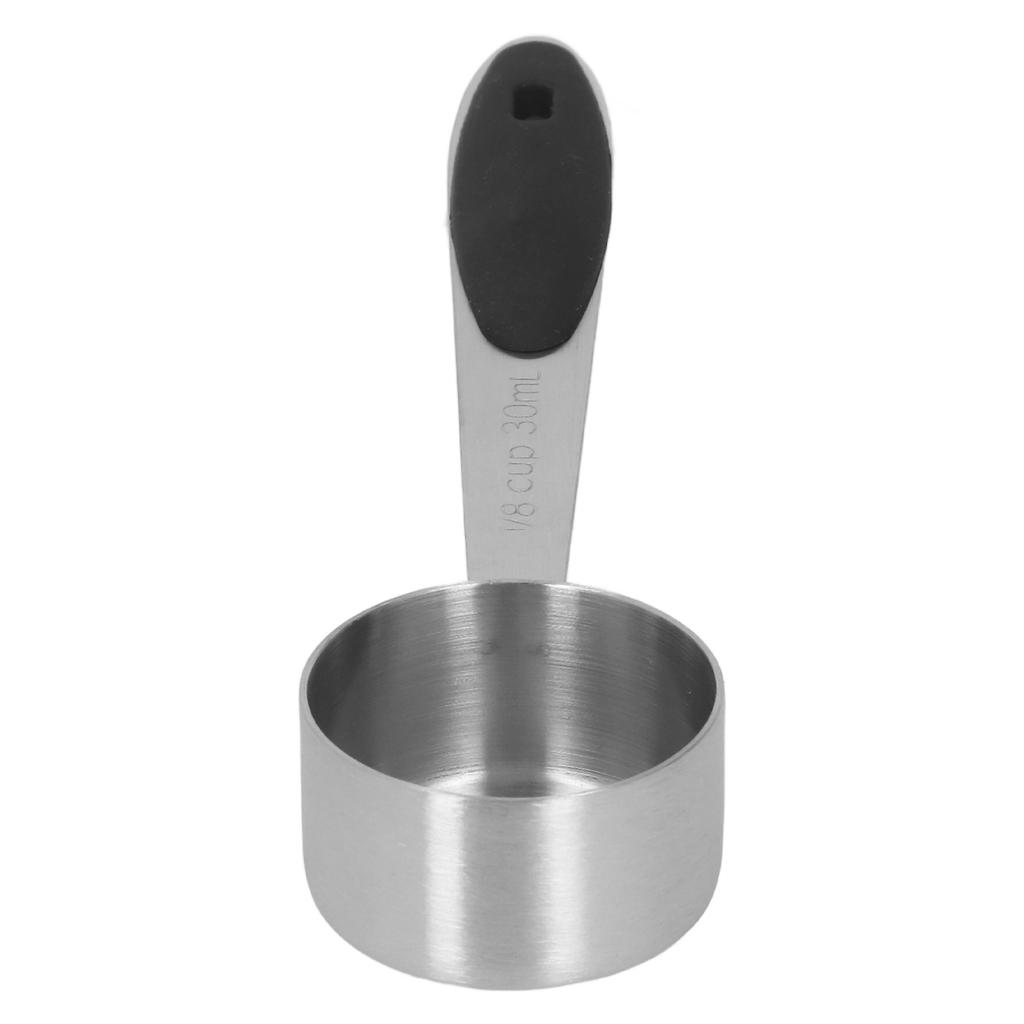 2 Stück Edelstahl Kaffee Messlöffel 1/8 Tasse 30ml Mess Esslöffel Tischlöffel Für Kaffeebohne Milchpulver Tee