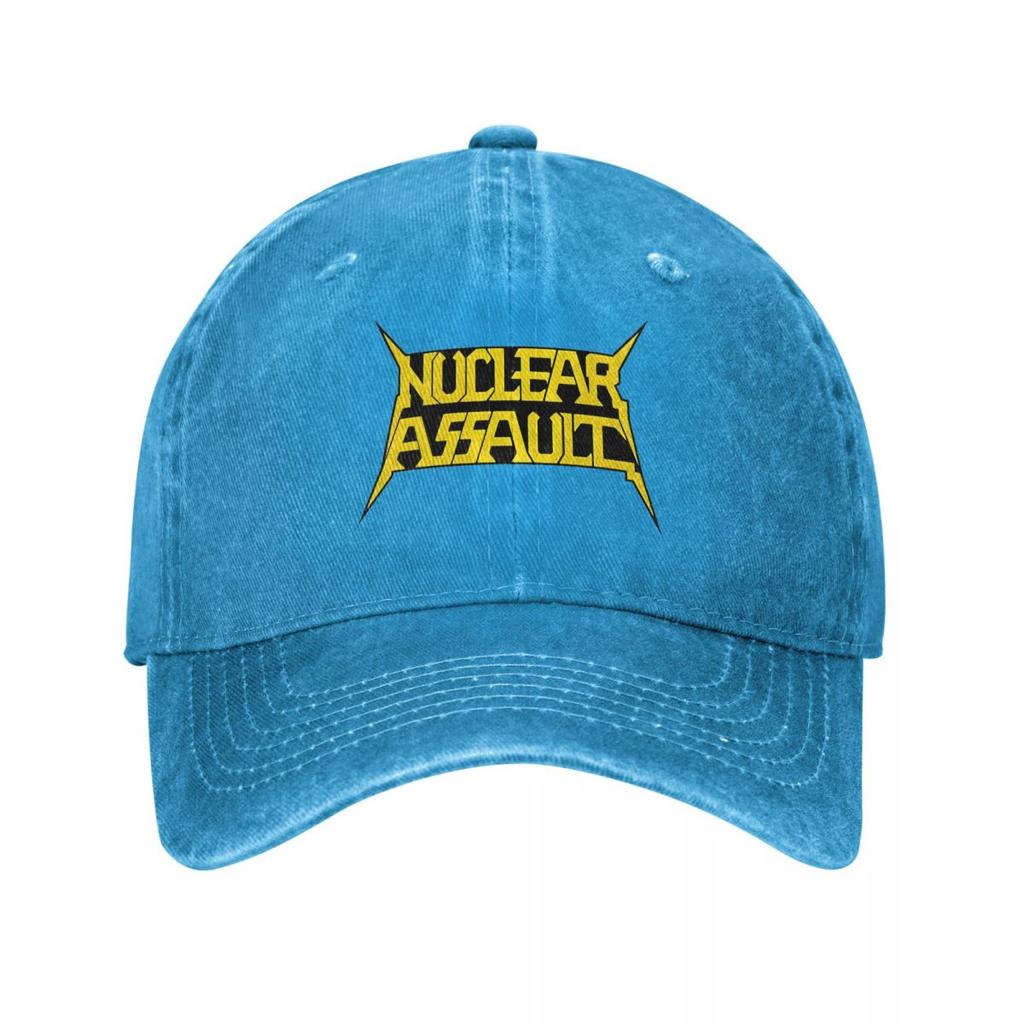 Casual Nuclear Assault Baseball Cap for Men Women Distressed Washed Snapback Cap Rock Metal Band Outdoor Workouts Gift Hats Cap