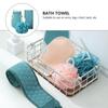 1 Set Bath Towels Household Bath Supply Washcloth Rub Ball Pull Back Strip Rub Back Belt Bath Towel for Home Bathroom