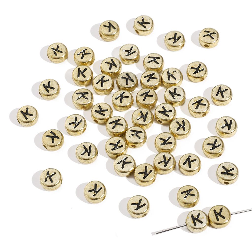 Mărgele Handmade Mărgele Acrilice Alfabet Mărgele Pătrate Mărgele Plate Mărgele Rotunde Handmade DIY Accesorii Bijuterii Mărgele Distanțiere Brățară Mărgele Înșirate Manual