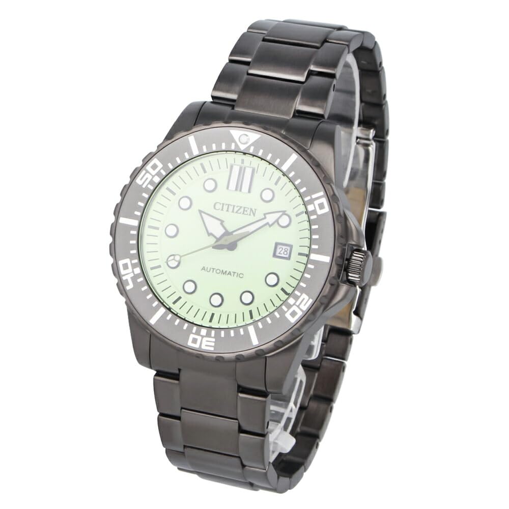 

CITIZEN Citizen MECHANICAL watch waterproof mechanical automatic stainless steel gray green men s self-winding NJ0177-84X [item]
