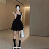 Spice girl French temperament fairy ballet girl sweet cool waist sleeveless bud skirt fluffy fairy dress