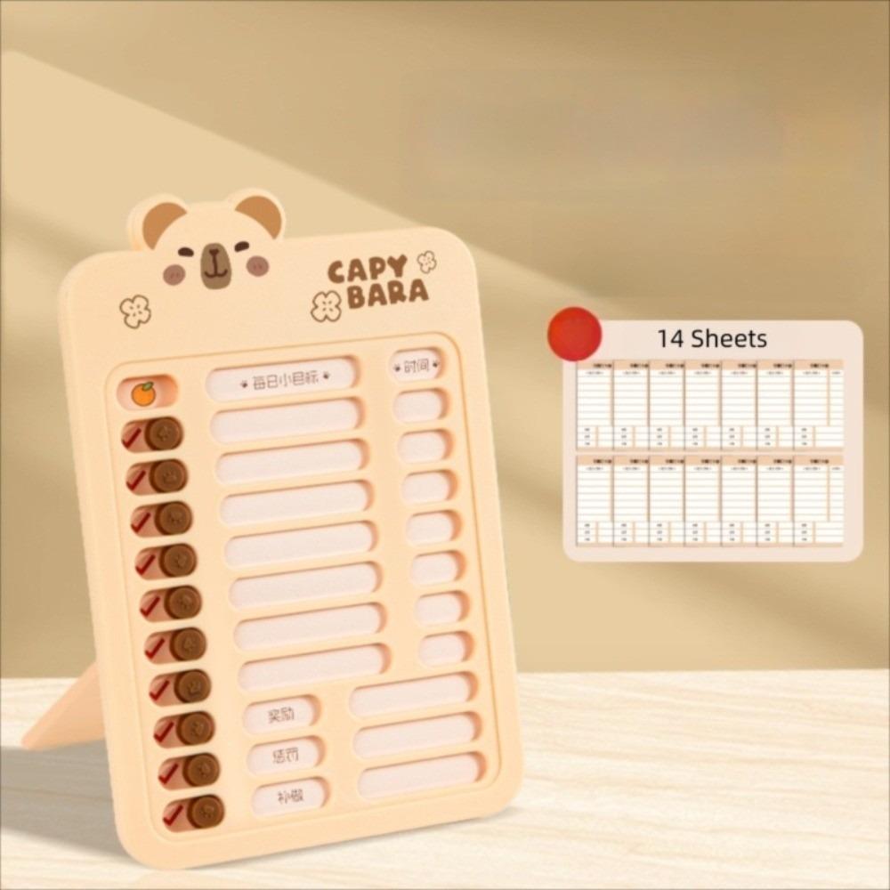 1 Set Chore Chart Children's Self-discipline Punch Card Panda To Do List Reminder  Board  Stationary