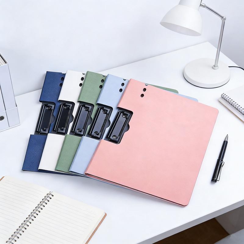 1PC A4 File Folder With Cover - Document Organizer Clipboard For Business & School, Office Stationery Supplies, Paper Holder