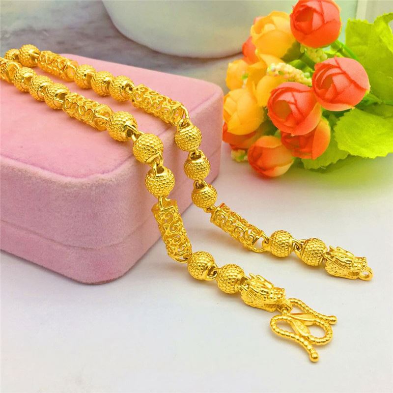 Dubai Thailandia Serie Oro Rubinetto Nuvola Propizia Collana Perle Ananas Gioielli di Moda Placcati Ottone
