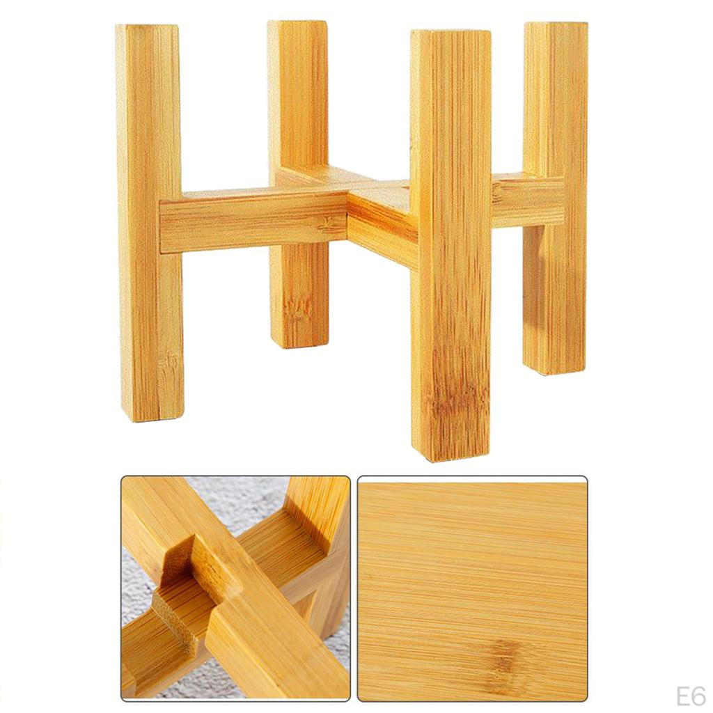 Bamboo Flower Pot Shelf Rack, Stand Holder for Living Room Decor