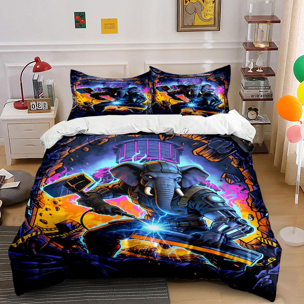 

Armored elephant with weapons. Bedding sets Duvet cover sets Duvet covers Pillowcases(1 * Duvet Cover 2 * Pillowcases, without duvet insert) 135x200cm