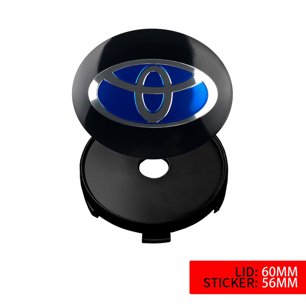 2026 Nuovo Per Toyota 4pz 56/60MM Tappi Centrali Mozzo Ruota Auto Coprimozzo Cerchione Decalcomanie Per Toyota Avalon Mirai Avensis Prado Hilux VVT-I 4W