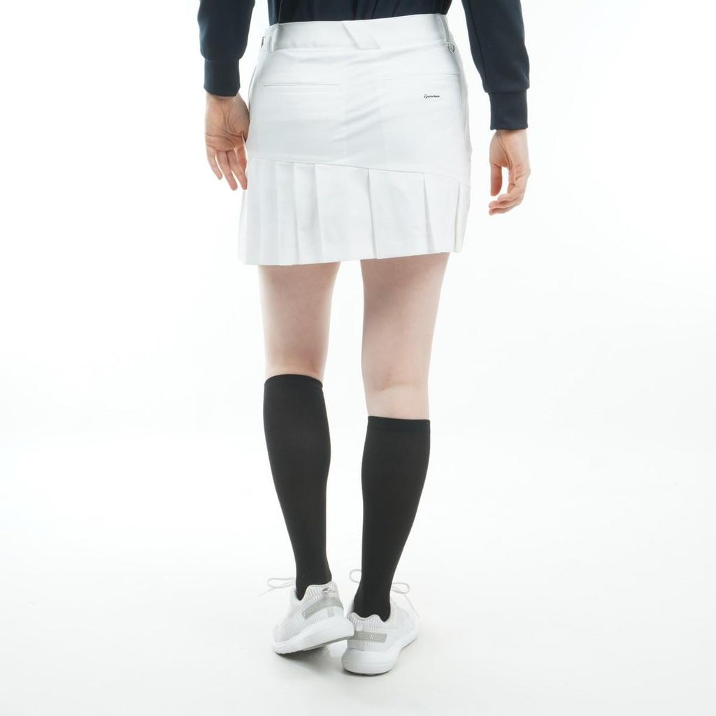 TaylorMade Tour TM Asymmetrical Skort, White, Size Small, Women's, 2024FW UN392