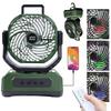 Ventilador Portátil de Camping de 30000mAh con Linterna RGB, Batería Recargable, Oscilante, 4 Velocidades de Viento, Pantalla LED, Mando a Distancia, Temporizador, Tienda de Campaña, Playa