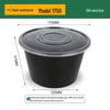ZISIZ Disposable Round Takeaway Food Container