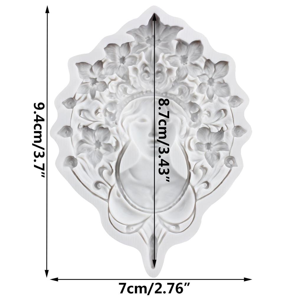 Goddess Silicone Molds Flower Lady Fondant Mold Cake Decorating Tools Cupcake Topper Candy Resin Clay Chocolate Gumpaste Mold