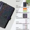 Macaron Color Notebook A6 Budget Planner Notebook, Glitter Cash Tracker Journal, Financial Refillable Accounting Organizer with Dividers for