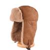 Retro Hat Men's and Women's Winter Thickened Warm Ear Protector Cotton Hat Outdoor Ski Cycling Leather Hat