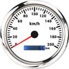 MAIMEIMI 110MM SPeedometer with 7 Color Backlight 0-200KMH Pulse Signal Analogic Pulse Speedometer no GPS for Boat Car 12V24V