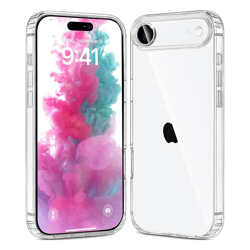 Case for iPhone 17 Air Case Shockproof Hybird Acrylic Clear Case for iPhone 17 Pro Max Soft Silicone edge Back Cover Fundas Capa