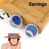 Cartoon Character Zinc Alloy Earrings Wholesale Anime Pirate King Ear Jewelry