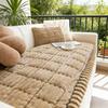 Thickened Corduroy Sofa Cushion Non-Slip Living Room Sofa Decorative Cover Cloth Warm Dust Soft Velvet Backrest Armrest Towels