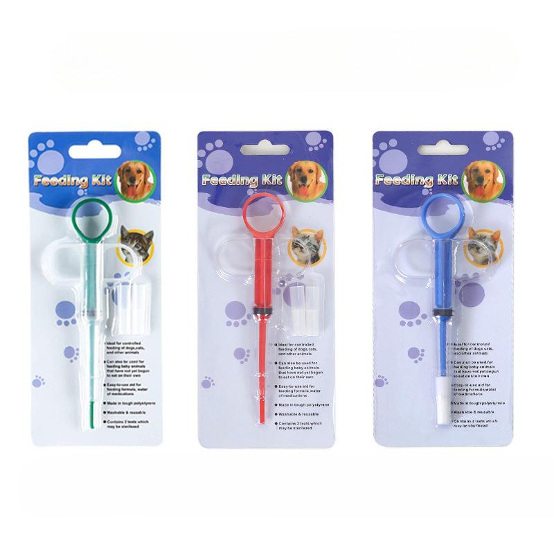 Pet Liquid Medicine Feeder For Dogs And Cats Adjustable Plastic Pill Feeder With Silicone Head For Feeding Supplements