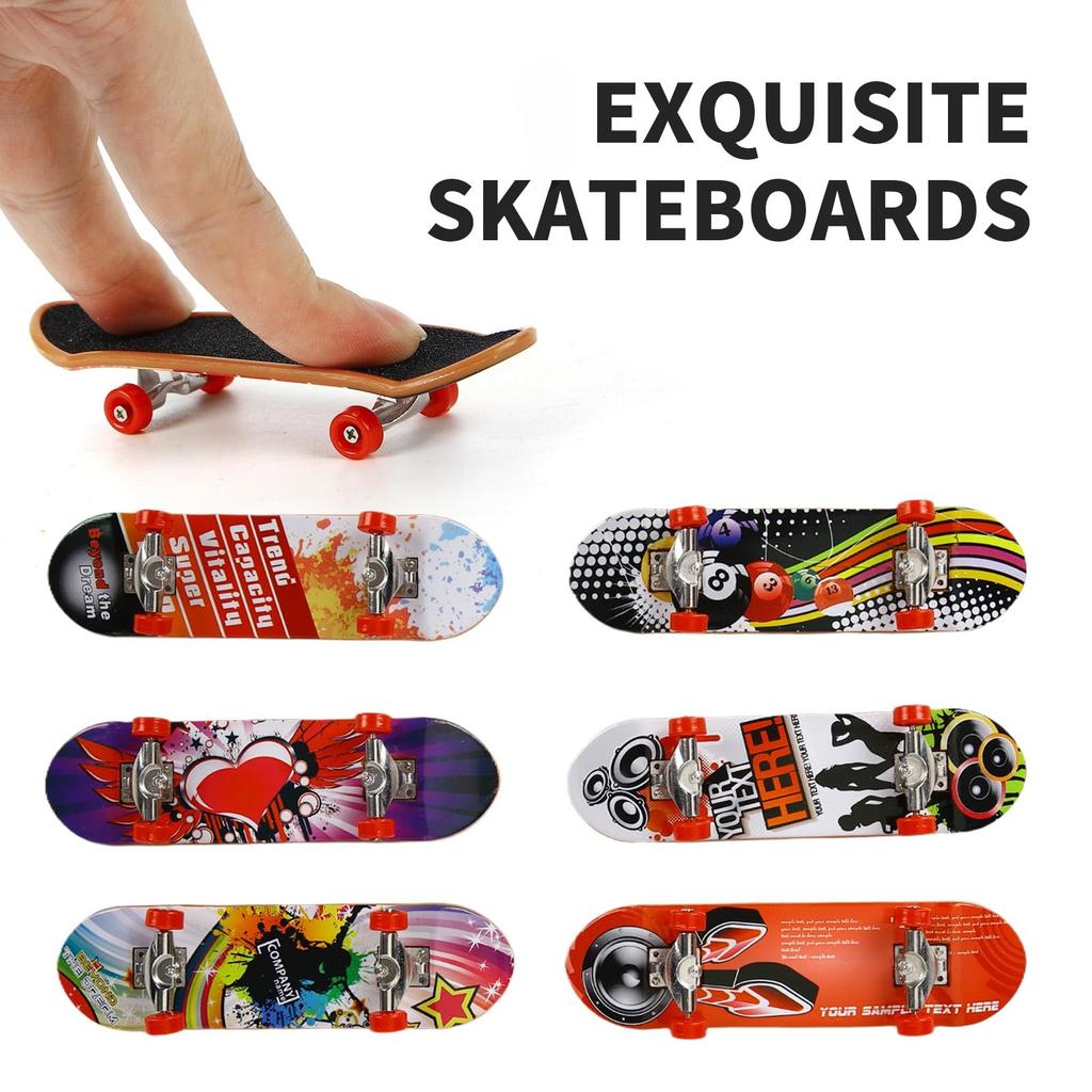 1-5Pcs Finger Skate Board Mini Collectible Creative Desktop Fingertip Fingerboard Finger Skater Toys