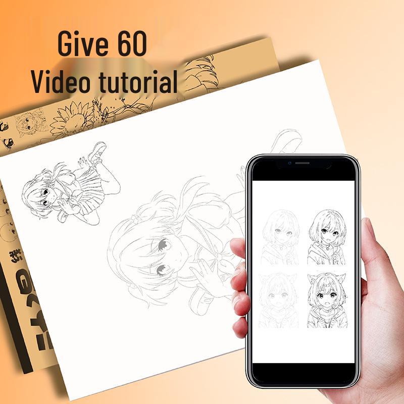 Manga Beginners' Tracing Book: Cute Anime Girls & Chibi Characters