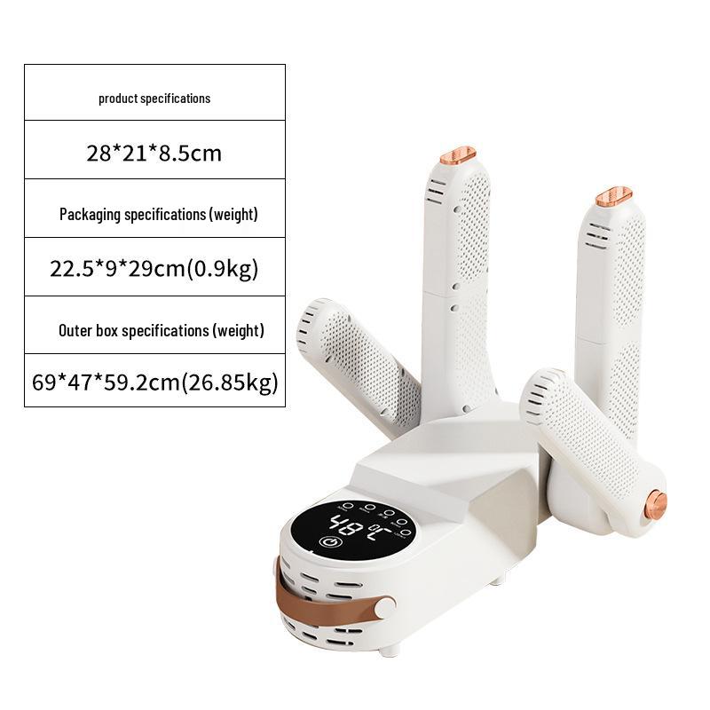 Portable Smart Shoe Dryer & Warmer: Foldable, Easy-to-Store Household Heating Solution.