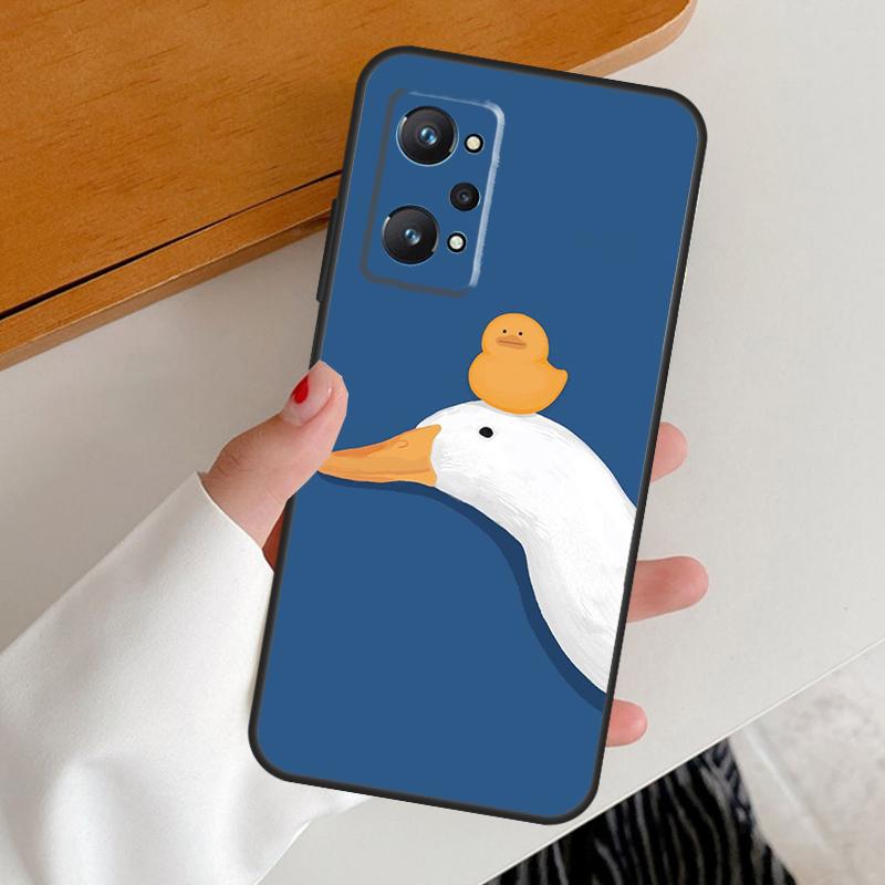 Cartoon Funny Goose For Realme GT7 GT6 15 Pro 10 11 12 13 14 Pro Plus C65 C63 C61 C55 C51 C53 C35 C75 C67 Case