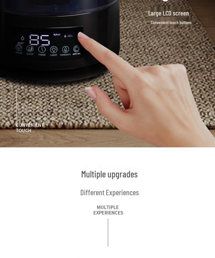 4L Household Humidifier & Air Purifier for Mother and Baby - Desktop Aromatherapy Machine for Bedroom Air Conditioning