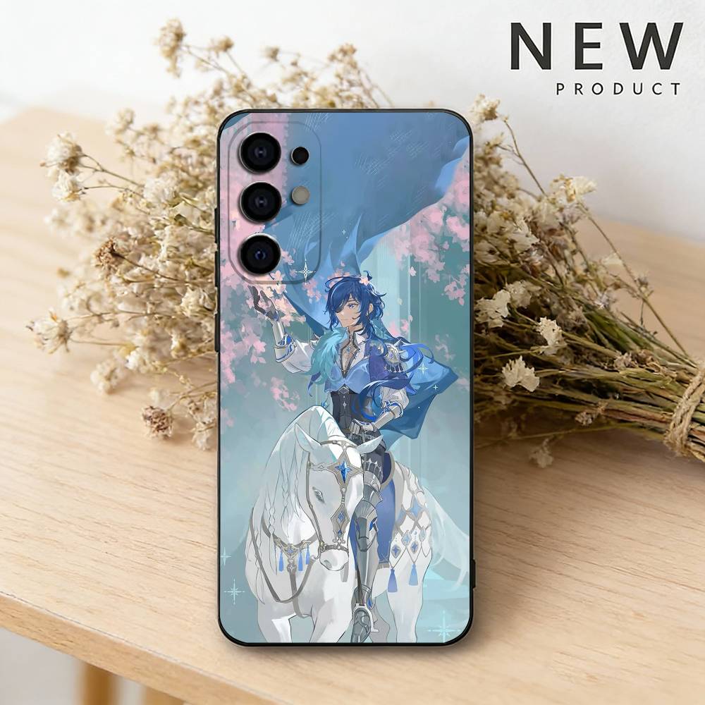 

Kaeya A-Alberich Phone Case For Samsung S26,25,24,23,22,30,21,10,9,Ultra,Plus,Lite Black Soft Case Samsung S25Plus